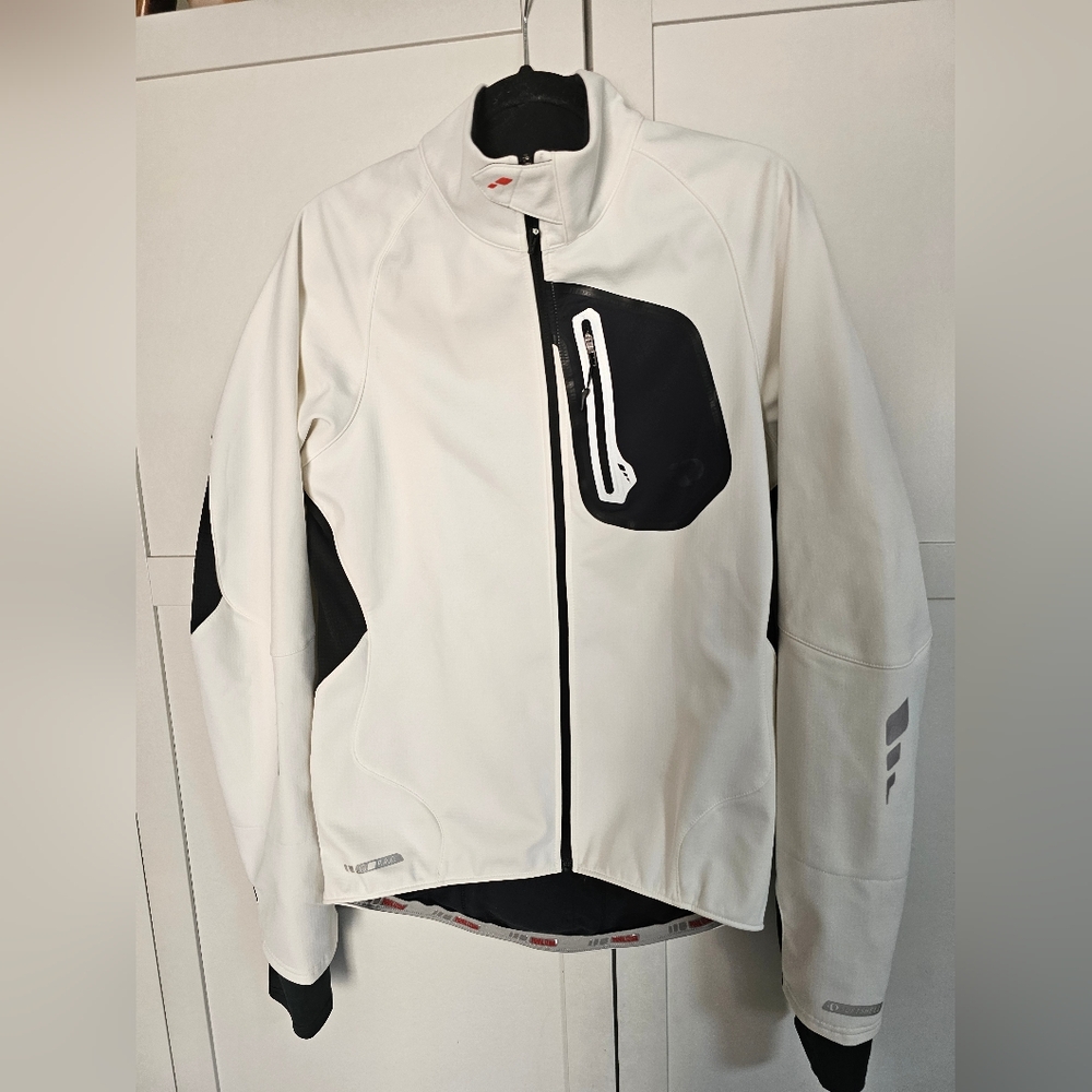 Pearl Izumi PRO Softshell 180 Cycling Jacket Women's Large L White Black Thermal